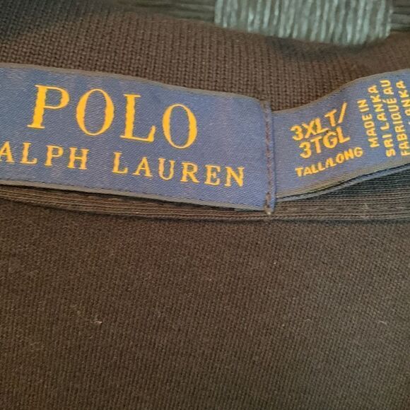 Polo Ralph Lauren size 3XLT black and like new polo - Picture 3 of 6